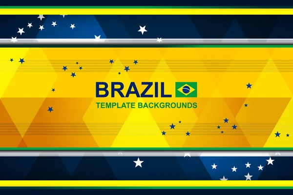 Brasilianische geometrische Hintergrundgestaltung — Stockvektor