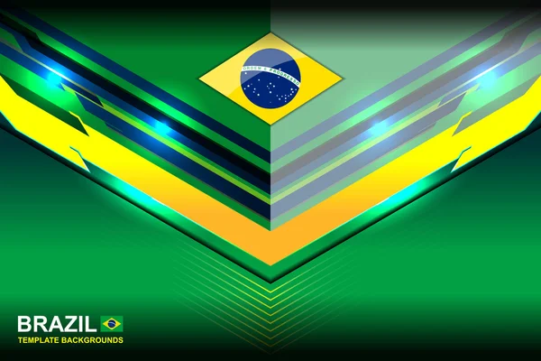 Fundos do brasil design geométrico — Vetor de Stock