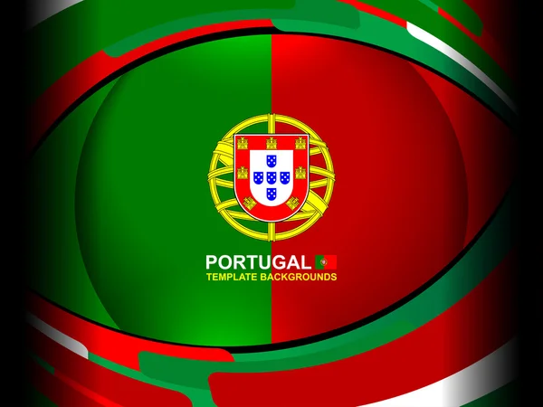 Современный фон флага Португалии — стоковый вектор