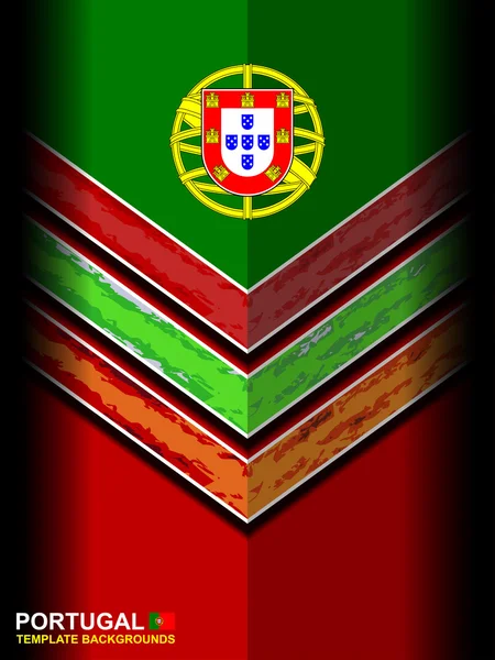 Bandeira portugal fundos modernos —  Vetores de Stock