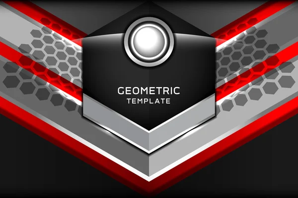 Modello scuro geometrico — Vettoriale Stock