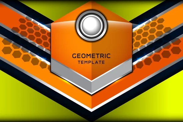 Γεωμετρικό πρότυπο πορτοκαλί — Διανυσματικό Αρχείο