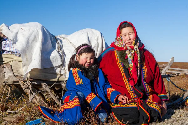 Крайний Север Ямал Прошлое Ненецкого Народа Жилище Народов Севера Семейное — стоковое фото
