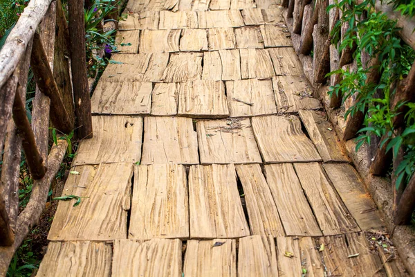 Alte Holzbrücke Über Einen Bach Alte Zierbrücke — Stockfoto