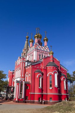 Kutsal Şehit ve Şifacı Panteleimon Tapınağı. Kislovodsk, Rusya, 9 Mart 2021