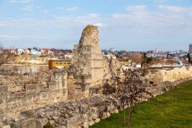 Khersones Tauride Tarihi Arkeoloji Müzesi Karadeniz 'deki Kırım Rezervi. Sivastopol, 15 Mart 2021