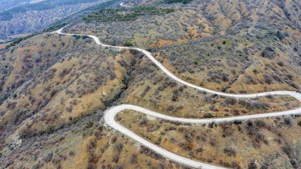Ακτή Της Χερσονήσου Της Κριμαίας Βραχώδη Βουνά Εναέρια Άποψη Του — Φωτογραφία Αρχείου