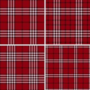 Red Check Plaid Patterns clipart