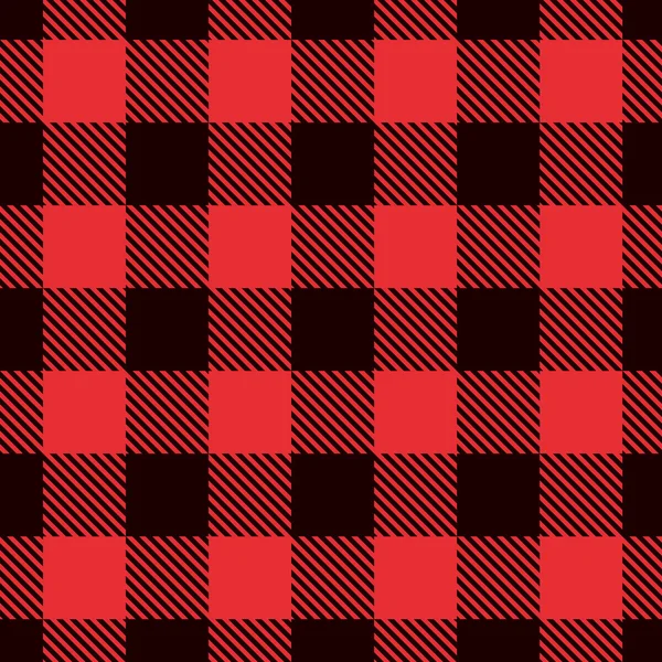 Red Lumberjack Pattern Stock Illustration - Download Image Now