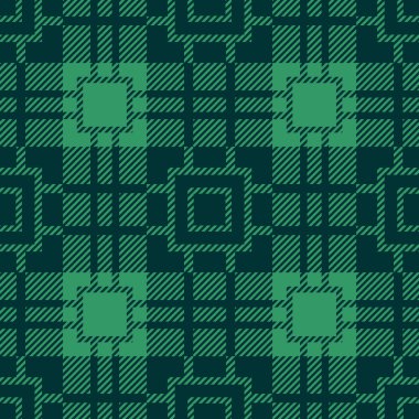 Dikişsiz ekose deseni