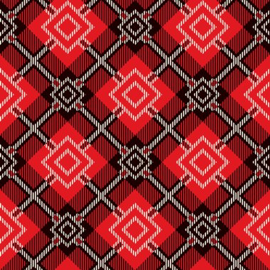 Dikişsiz ekose deseni