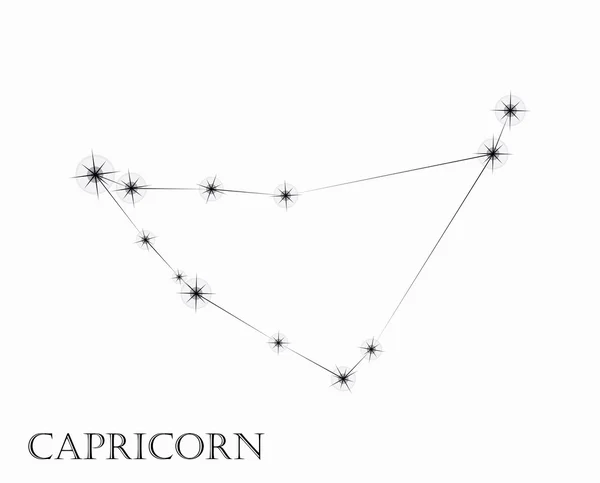 Capricorn  Zodiac sign — Stock Vector