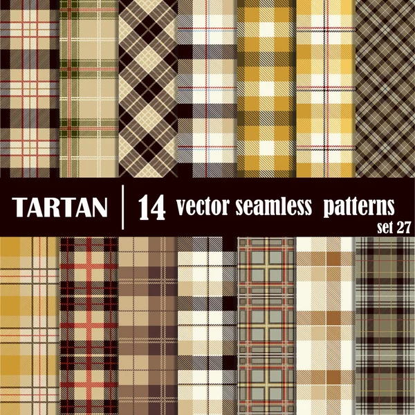 Набор "Тартан без шипов" — стоковый вектор