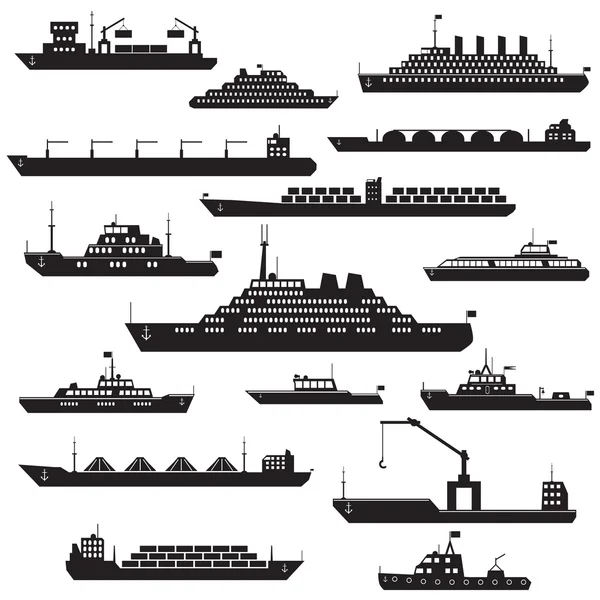 gemi ve tekne Icon set