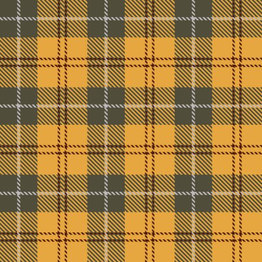 Tartan Kusursuz Düzen Arkaplanı. Sonbahar paneli ekose, Tartan Flannel tişört desenleri. Duvar kağıtları için Sonbahar Eğilimli Döşeme Vektörü İllüstrasyonu.