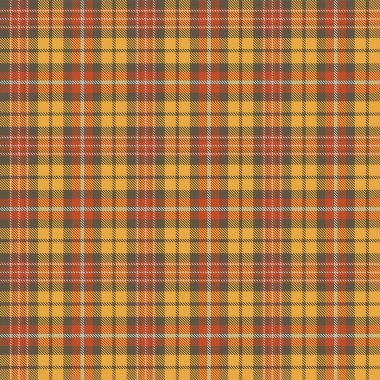 Sonbahar Tartan Kusursuz Desenli Arkaplan. Sonbahar Renkli Ekose, Tartan Flannel Gömlek desenleri. Duvar kağıtları için Moda Döşeme Vektörü ResmiComment.