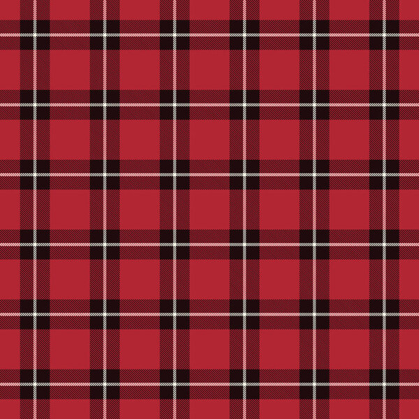 Tartan Seamless Pattern Background in  Black, Red and White Color  Plaid.  Flannel Shirt Patterns. Trendy Tiles Vector Illustration for Wallpapers.