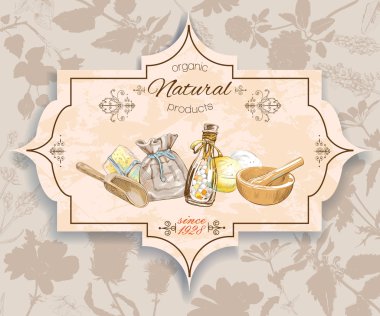 Bitkisel vintage afiş