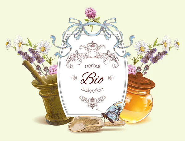 Vektör bitkisel afiş