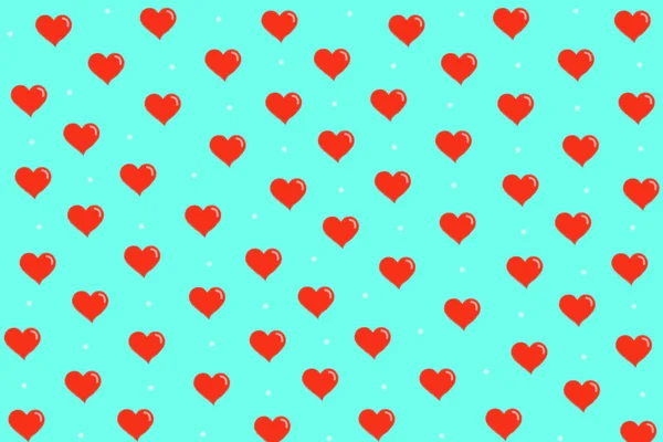 Пластырь с красными сердцами на синем фоне Лицензионные Стоковые Фото