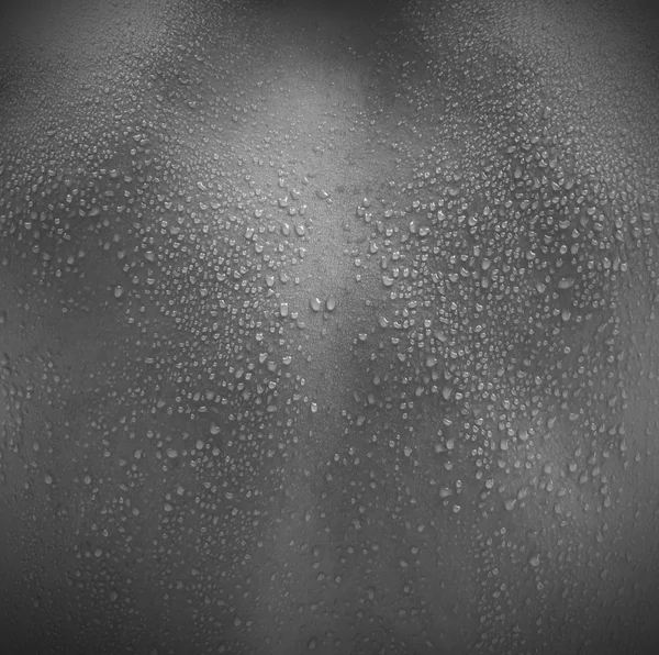 Close-up image of Human Skin, Sweat, Water black and white. — Stock Photo, Image