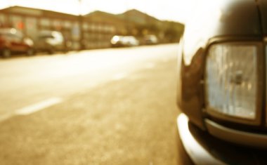 Far lambası eski model araba - vintage etkisi tarzı resimler