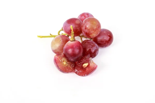 Red grape isolated on white — Stock Photo, Image