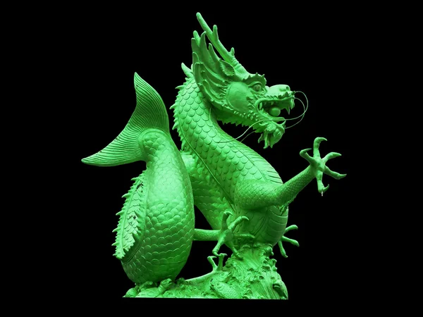 Китайський дракон статуя ізольовані — стокове фото