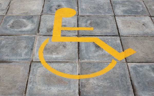 Sign for persons with disabilities