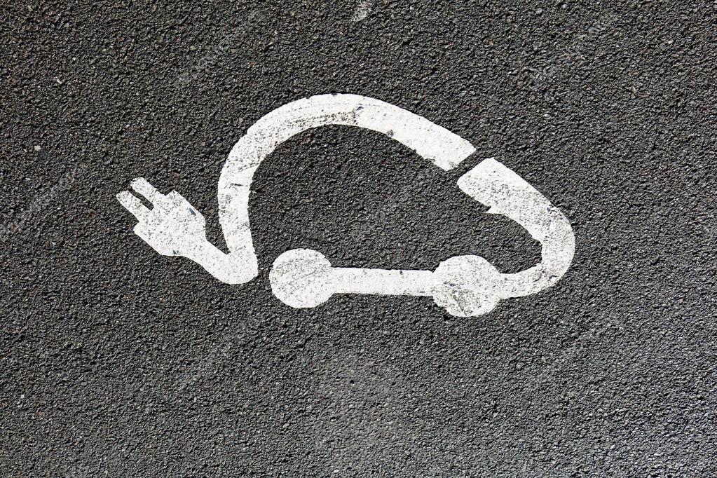 Parking for electric car — Stock Photo © PierreOlivier 100768328