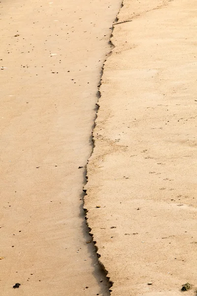 Sable humide au bord de la mer — Photo