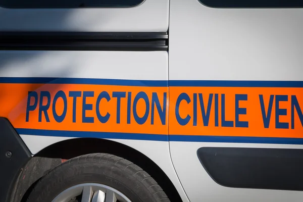 Voertuig van de Franse civiele bescherming — Stockfoto