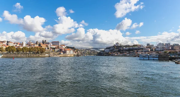 Porto Portugal October 2020 View Buildings Typical Architecture Boats Tourist — Stock Photo, Image