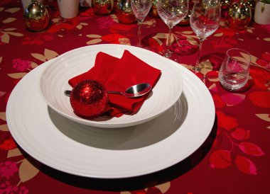 Kırmızı ve beyaz Noel tablo randevular
