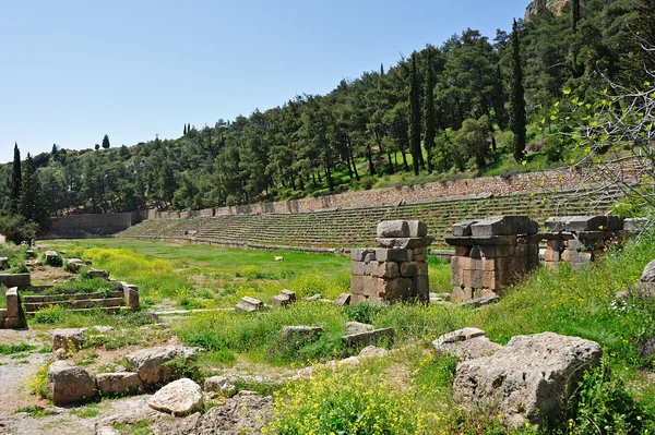 Πυθίου στάδιο Δελφών — Φωτογραφία Αρχείου