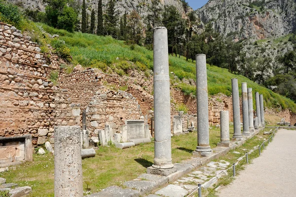 Agora bei Delphi — Stockfoto
