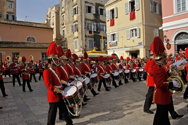 Πομπή των μουσικών το Πάσχα στην Κέρκυρα — Φωτογραφία Αρχείου