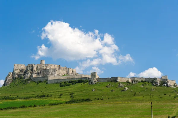 Spišský hrad na východním Slovensku Royalty Free Stock Fotografie