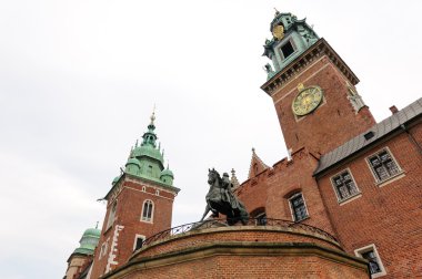 Wawel Saat Kulesi Tadeusz Kosciuszko anıt