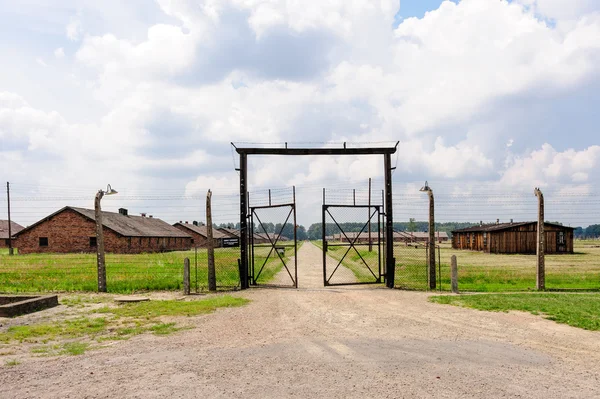 Auschwitz II - Birkenau ben kapı sektörü — Stok fotoğraf