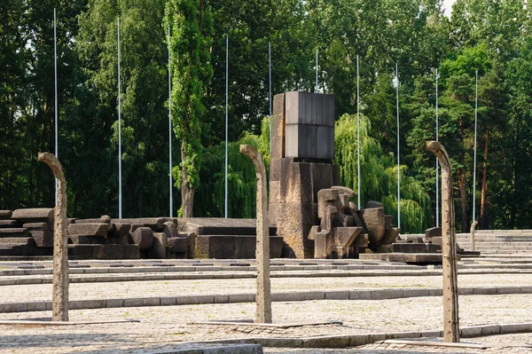 Auschwitz II - Monumento internazionale di Birkenau — Foto Stock