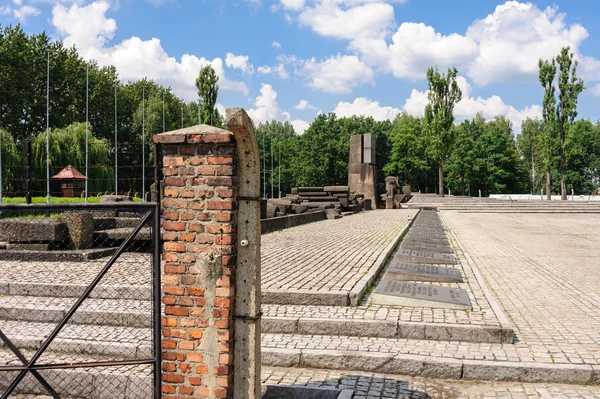 Auschwitz II - Birkenau uluslararası anıt — Stok fotoğraf