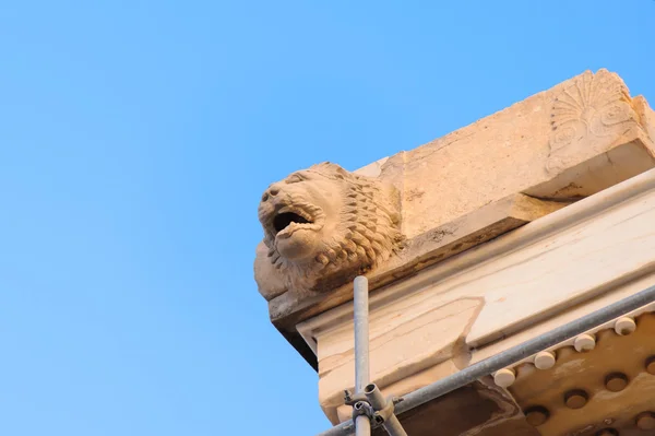 Parthenon Löwenkopf Pseudo-Auslauf — Stockfoto