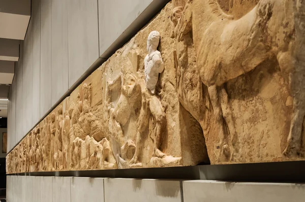 Acropolis museum west frieze — Stock Photo, Image