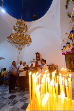 Chanters priest liturgy  clipart