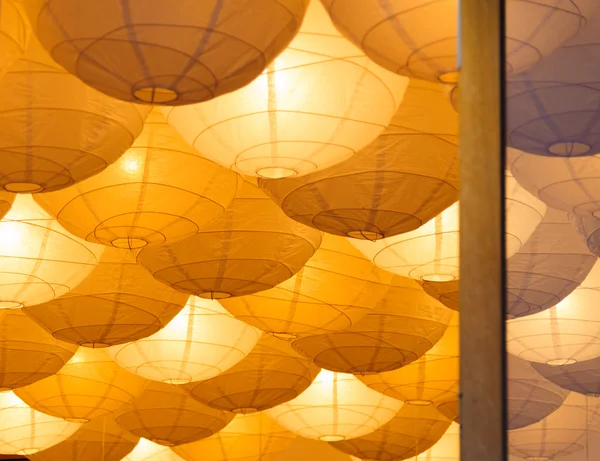 Ceiling paper lanterns — Stock Photo, Image