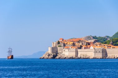 Dubrovnik eski kasaba Deniz Manzaralı