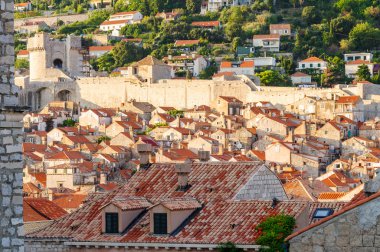Dubrovnik eski şehir rooftops