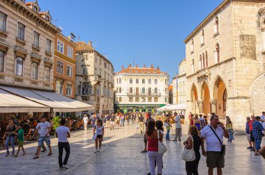 Split, Croatia National Market square clipart
