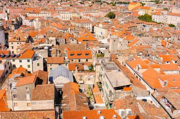 Split, Croatie vue aérienne ouest — Photo